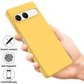 Sony Xperia 10 VIII Liquid Silicone Case with Hand Strap - Yellow