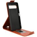 Sony Xperia 10 VIII Vertical Flip Case with Stand - Brown