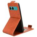 Sony Xperia 10 VIII Vertical Flip Case with Stand - Brown