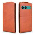 Sony Xperia 10 VIII Vertical Flip Case with Stand - Brown