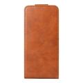 Sony Xperia 10 VIII Vertical Flip Case with Stand - Brown
