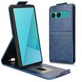 Sony Xperia 10 VIII Vertical Flip Case with Stand - Dark Blue