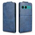 Sony Xperia 10 VIII Vertical Flip Case with Stand - Dark Blue