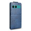 Sony Xperia 10 VIII Vertical Flip Case with Stand - Dark Blue