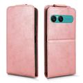 Sony Xperia 10 VIII Vertical Flip Case with Stand - Rose Gold