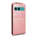 Sony Xperia 10 VIII Vertical Flip Case with Stand - Rose Gold