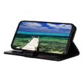 Sony Xperia 10 VIII Wallet Case with Stand - Black