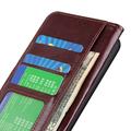 Sony Xperia 10 VIII Wallet Case with Stand - Brown