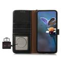 Sony Xperia 10 VIII Wallet Leather Case with RFID - Black
