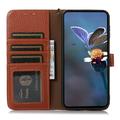 Sony Xperia 10 VIII Wallet Leather Case with RFID - Brown