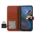Sony Xperia 10 VIII Wallet Leather Case with RFID - Brown