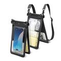 Spigen A603 Dual-Chamber Waterproof Phone Case & Valuables Pouch - IPX8/30m - Black / Clear