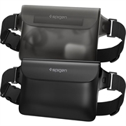 Spigen A620 Waterproof Waist Bag with Adjustable Strap - 2 Pcs. - Black / Translucent Black