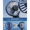 Spigen A905 Mini Portable Handheld Fan with Hand Strap - Black