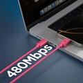 Spigen EB6010CC Essential USB-C Cable - 100cm/60W - Pink