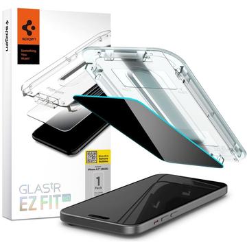 iPhone 15 Pro Spigen Glas.tR Ez Fit Privacy Screen Protector