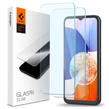 Spigen Glas.tR Slim Samsung Galaxy A14 Tempered Glass Screen Protector
