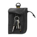 Spigen LF300 Soft RFID Card Holder with Zip Compartment, Mesh Pocket - Black