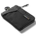 Spigen LF300 Soft RFID Card Holder with Zip Compartment, Mesh Pocket - Black