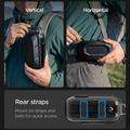 Spigen LF520 Rigid EVA Sunglasses Case with Metal Clip - Black