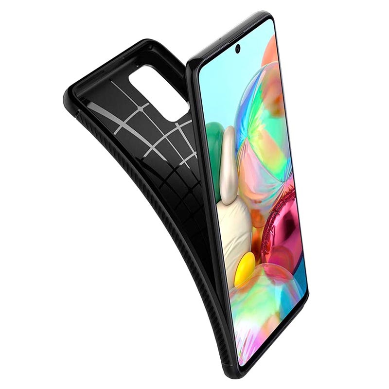 Spigen Rugged Armor Samsung Galaxy A71 Case - Black