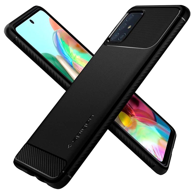 Spigen Rugged Armor Samsung Galaxy A71 Case - Black