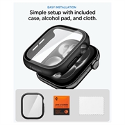 Apple Watch 10/11 Spigen Thin Fit 360 Case with Screen Protector - 46mm - Black