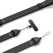 Spigen Universal Adjustable Wrist Lanyard Strap with Phone Adapter – 23cm - Black