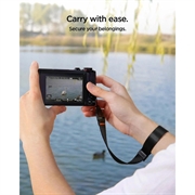 Spigen Universal Adjustable Wrist Lanyard Strap with Phone Adapter – 23cm - Black