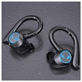 Sports TWS Earphones with Charging Case Q25 - Black