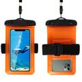 Sports Waterproof Case w. Armband and Strap - 6.5" - Orange