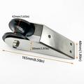 Stainless Steel Anchor Roller Bracket with Double Sheave Pulley for Boat and Yacht