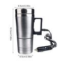 Stainless Steel Car Electric Kettle Boiler Mug - 400ml