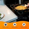 Stainless Steel Kitchen Stove Gap Cover 35.1-69.9cm - 2 Pcs. - Black