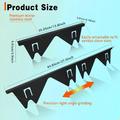 Stainless Steel Kitchen Stove Gap Cover 35.1-69.9cm - 2 Pcs. - Black