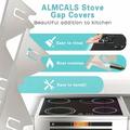 Stainless Steel Kitchen Stove Gap Cover 35.1-69.9cm - 2 Pcs. - Silver