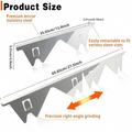 Stainless Steel Kitchen Stove Gap Cover 35.1-69.9cm - 2 Pcs. - Silver