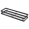 Stainless Steel Wall Mount Spice Holder - 35cm - Black