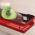 Stainless Steel Wall Mount Spice Holder - 35cm - Black