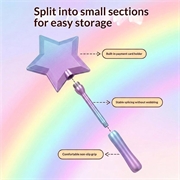 Star Credit Card Wand Payment Tool / Contactless Card Holder - Light Blue / Purple