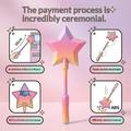 Star Credit Card Wand Payment Tool / Contactless Card Holder - Rainbow