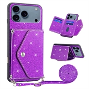 iPhone 17 Pro Stardust Case with Card Holder - Purple