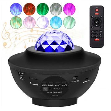 Starlight Lamp with Bluetooth Speaker and Remote Control
