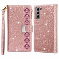 Starlight Series Samsung Galaxy S22 5G Wallet Case - Rose Gold