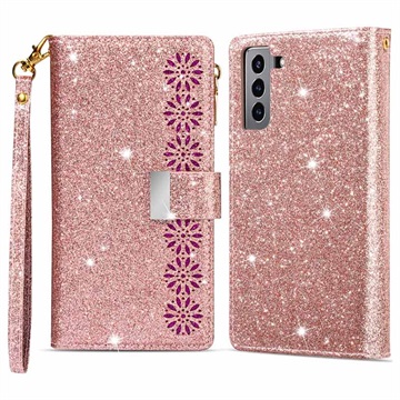 Starlight Series Samsung Galaxy S22 5G Wallet Case - Rose Gold