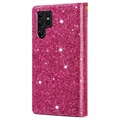 Starlight Series Samsung Galaxy S22 Ultra 5G Wallet Case - Hot Pink