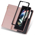 Starlight Series Samsung Galaxy Z Fold4 5G Wallet Case - Rose Gold