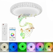 Starry Sky Smart LED Ceiling Light with Bluetooth Speaker, Alarm Clock - 36W/30cm