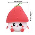 Strawberry Dumpling Squishy Night Light - Red