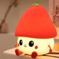 Strawberry Dumpling Squishy Night Light - Red